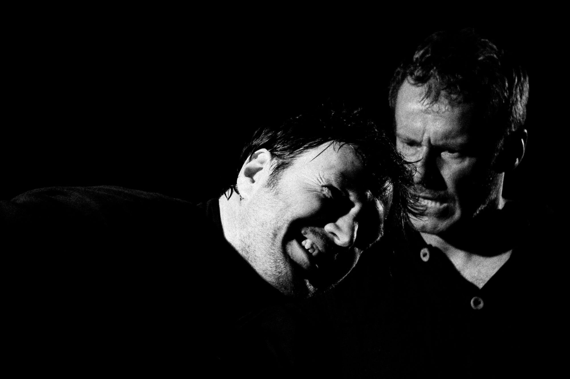 Black and white photo of Divadlo Kontra