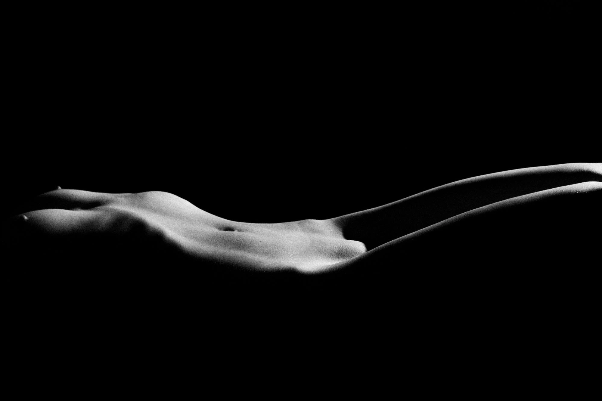 Black and white glamour photo