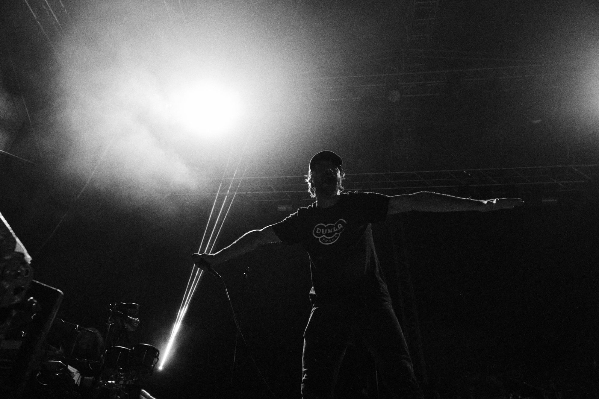 Photo of Dan Barta from J.A.R. performing at Rock for Churchill